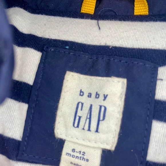 Baby Gap Navy Puffer Jacket Size 6-12 Months - Picture 4 of 6